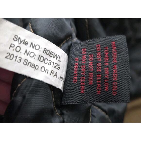 Vintage Official Snap-On Tools Quilted Canvas Jacket Mens Size 2XL Embroidered - Picture 16 of 16